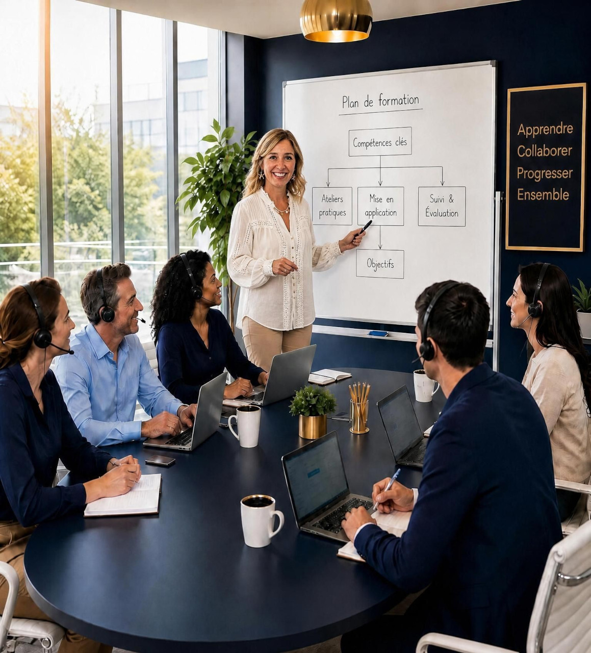 Présentation de la formation en équipe